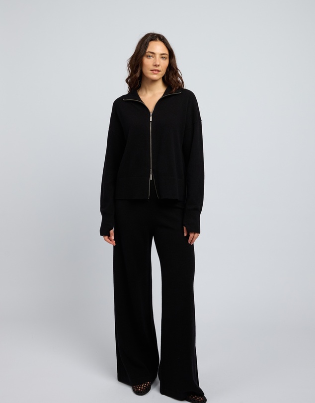 Huntly - Margot Cashmere Zip Jacket