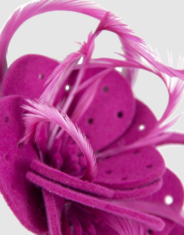 Max Alexander - Felt Fuchsia Flower Fascinator