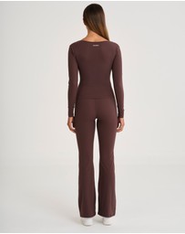 All Fenix - ALLFENIX CloudCore Lite Ruched V-Neck Long Sleeve