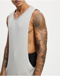 Surrounded By Ghosts - The Titanium Rib Knit Muscle T-Shirt