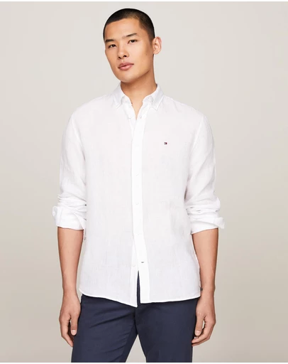 Tommy Hilfiger - Pigment Dyed Linen Regular Fit Shirt