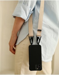 LOUVE COLLECTION - Le Café Noir Phone Case + Latte Love Lanyard