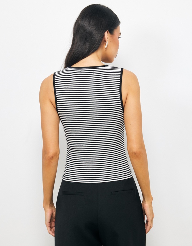 AERE - Stripe V-Neck Tank