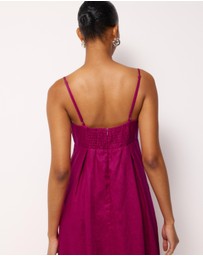 AERE - Aniya Linen Maxi Dress