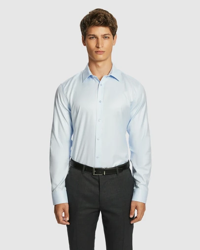 yd. - Maximum Two Ply Cotton Slim Dress Shirt