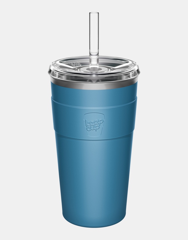 KeepCup - Thermal Cold Cup 16oz Reusable Coffee Cup with Straw Lid