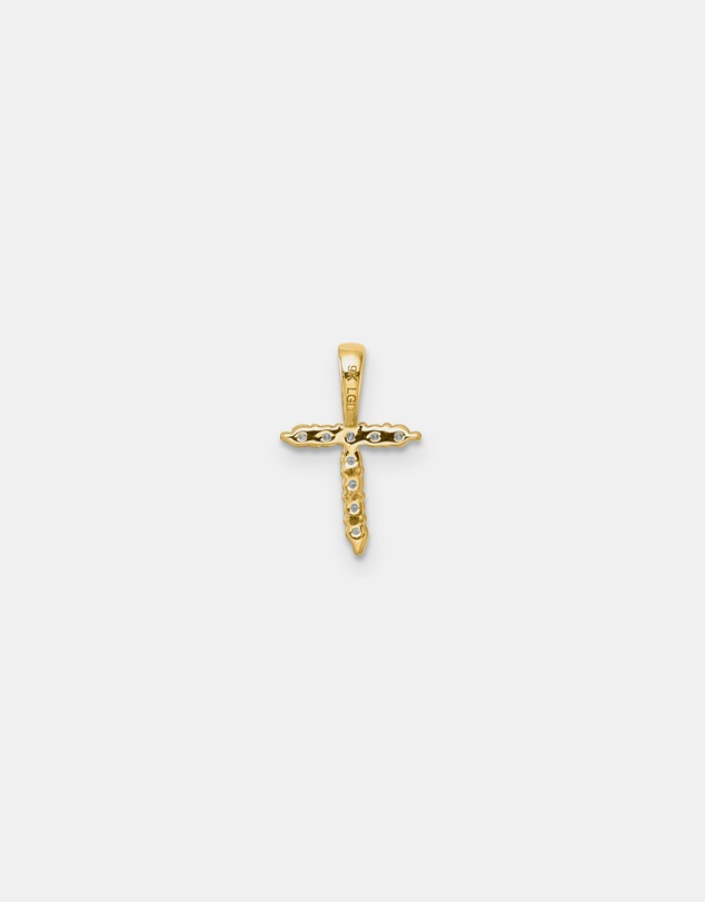 Zoe Olivia - 9K Gold Lab Grown Diamond Initial T Pendant