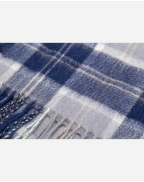 Ozwear Connection Uggs - 100% Wool Scarf Navy Ivory Check