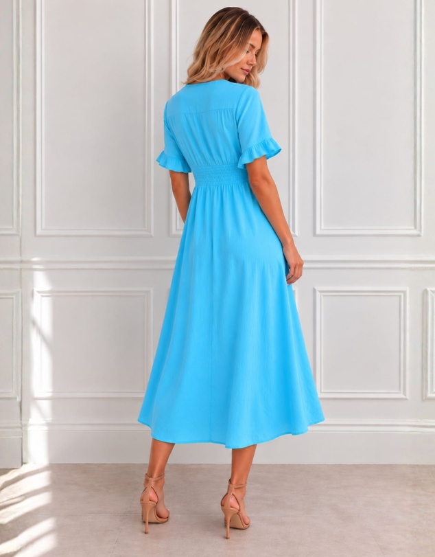 Esther & Co - Korbela Dress - Sky Blue