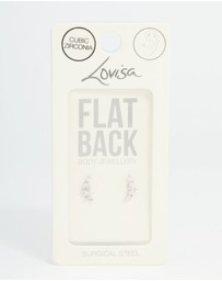 Lovisa - Surgical Steel Marquise Crawler Flat Back Studs