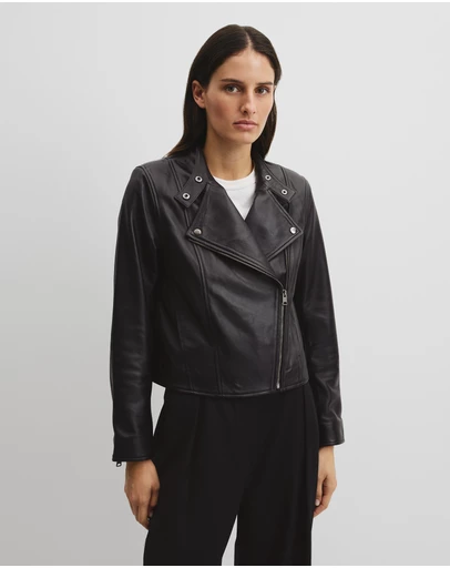 Country Road - Leather Biker Jacket