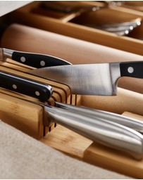 Joseph Joseph - DrawerStore™ Bamboo Compact 2-tier Knives Organiser