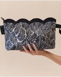 Sky Gazer - Scalloped Edge Wet Bag- Palm Noir
