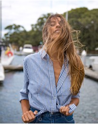 CAMIXA - Rina Striped Linen Shirt