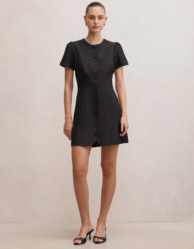 Forever New - Elinda Button Up Linen Mini Dress