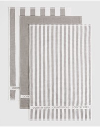 Country Road - Cr Stripe Australian Cotton Tea Towel Pack Of 3