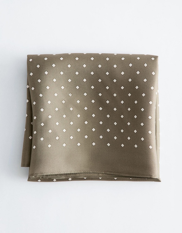 & Other Stories - Diamond Print Silk Scarf