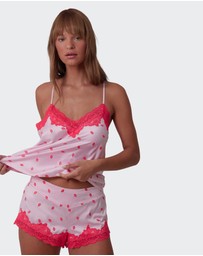 Bras N Things - Angelica Kisses Short - Print/Pink
