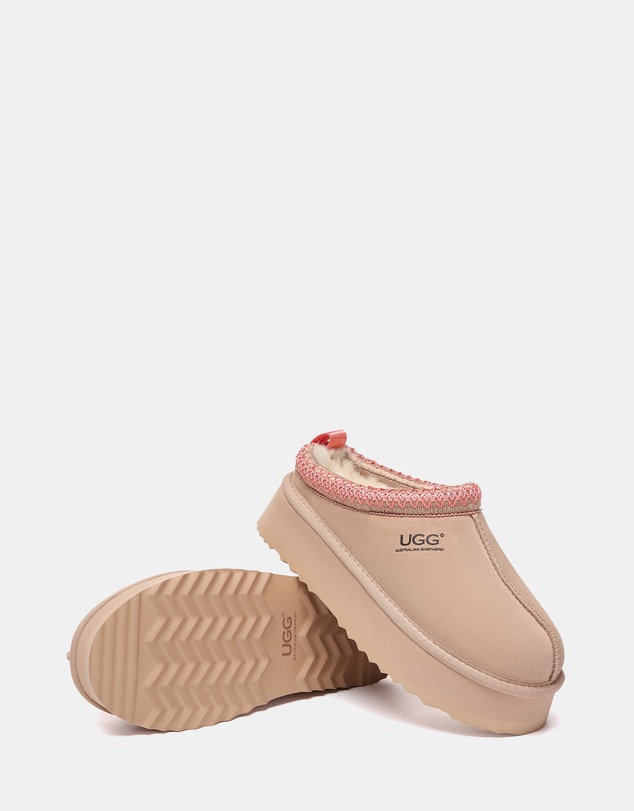 EVERAU - Australian Shepherd Ugg Tay Platform Cow Suede Upper House Shoes
