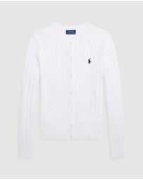 Polo Ralph Lauren - Mini-Cable Cotton Cardigan - Teens