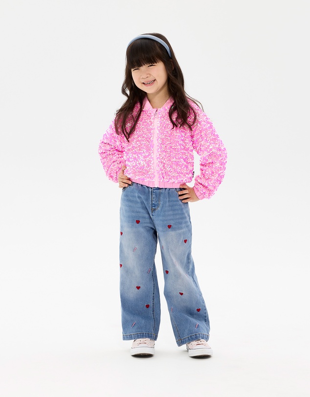 Rock Your Kid - Good Times Glitzy Bomber Jacket
