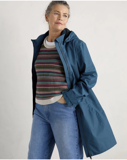 Seasalt - Seasalt Cornwall Teal Coverack Coat II