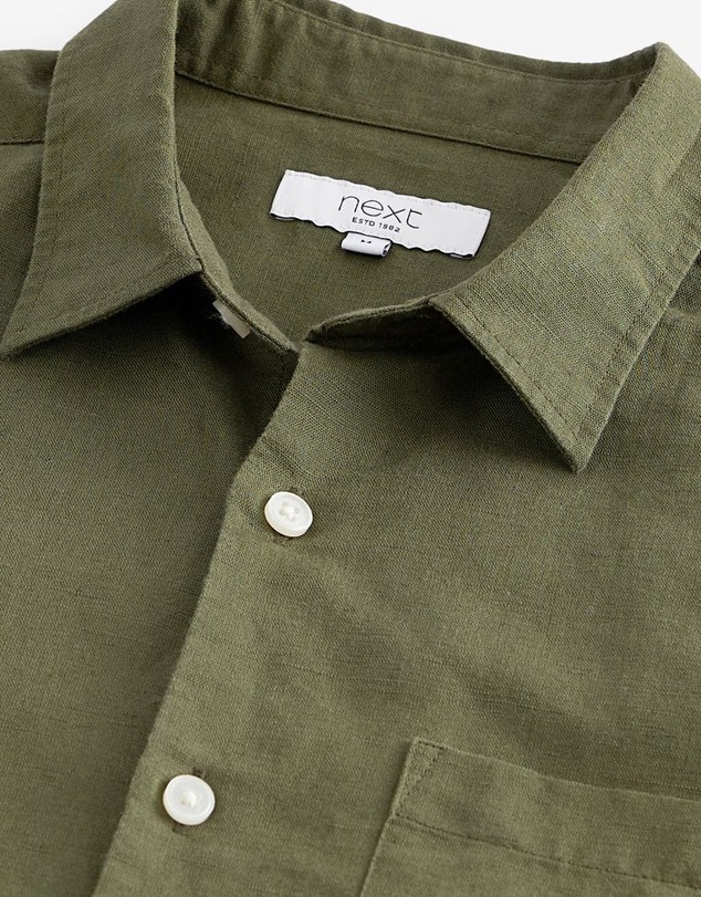 NEXT - Linen Blend Short Sleeve Shirt