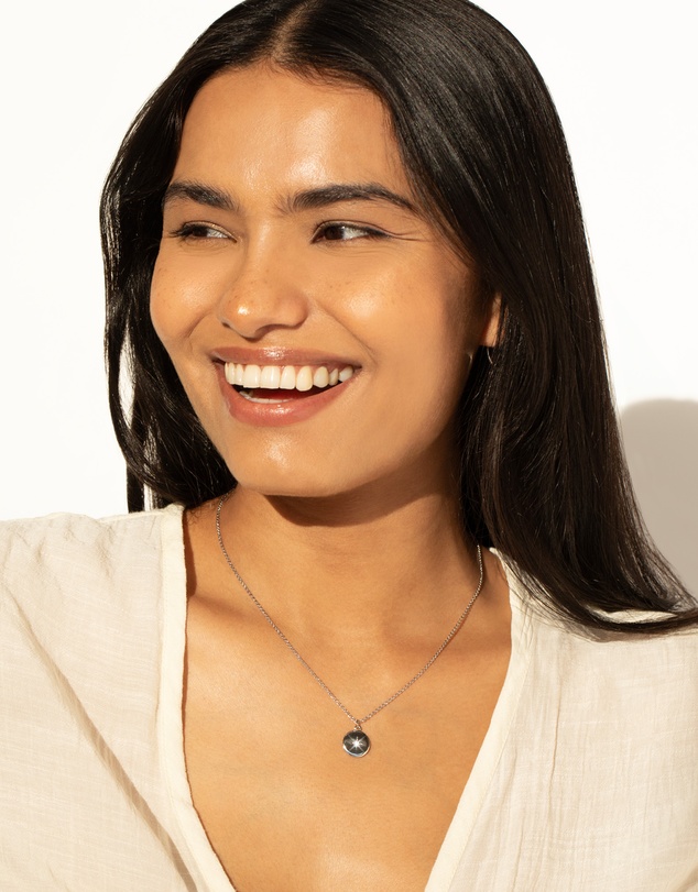 Mestige - True North Necklace - Silver Plated