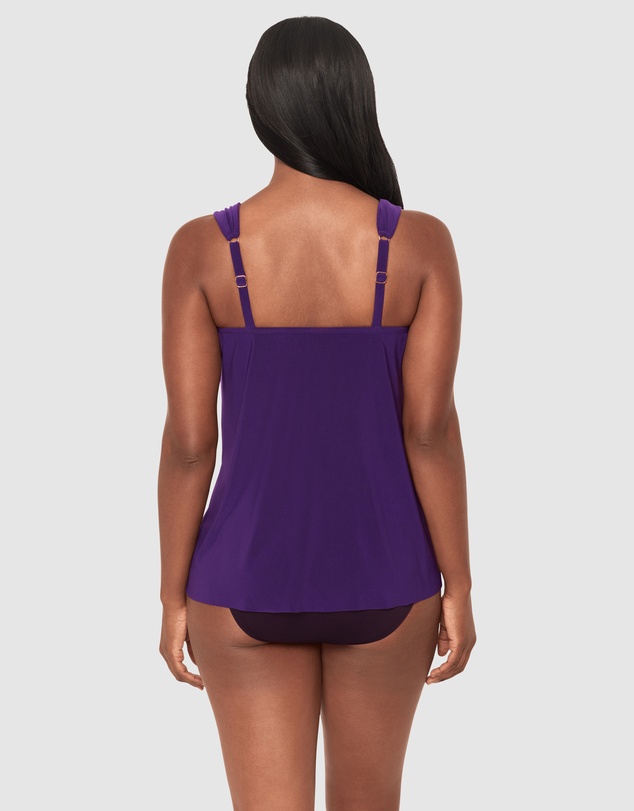 Miraclesuit Swimwear  - Dazzle Underwired Draped Tankini Top