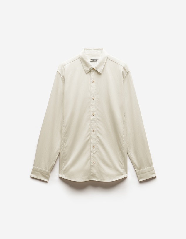 Calibre - Relaxed Stitch Detail Overshirt Cream