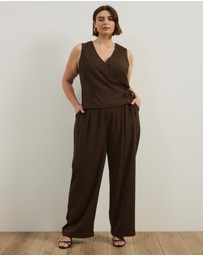 Atmos&Here Curvy - Freida Wrap Vest Top