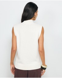 AERE - Pili Wool Cotton Knit Vest