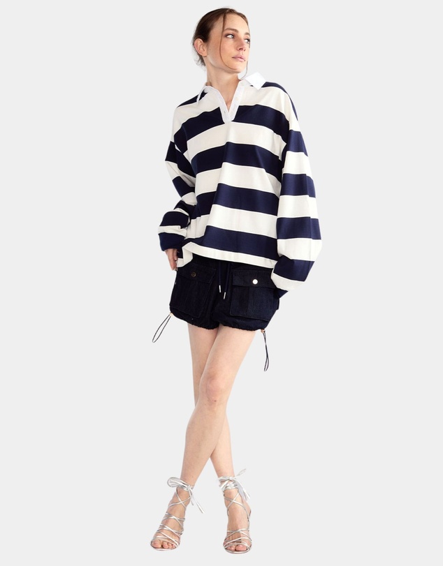 Cynthia Rowley - Ardie Striped Rugby Shirt