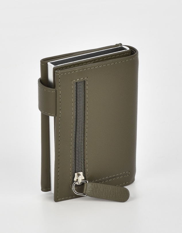 Cobb & Co - Healy Metal Chamber RFID Safe Leather Card Wallet