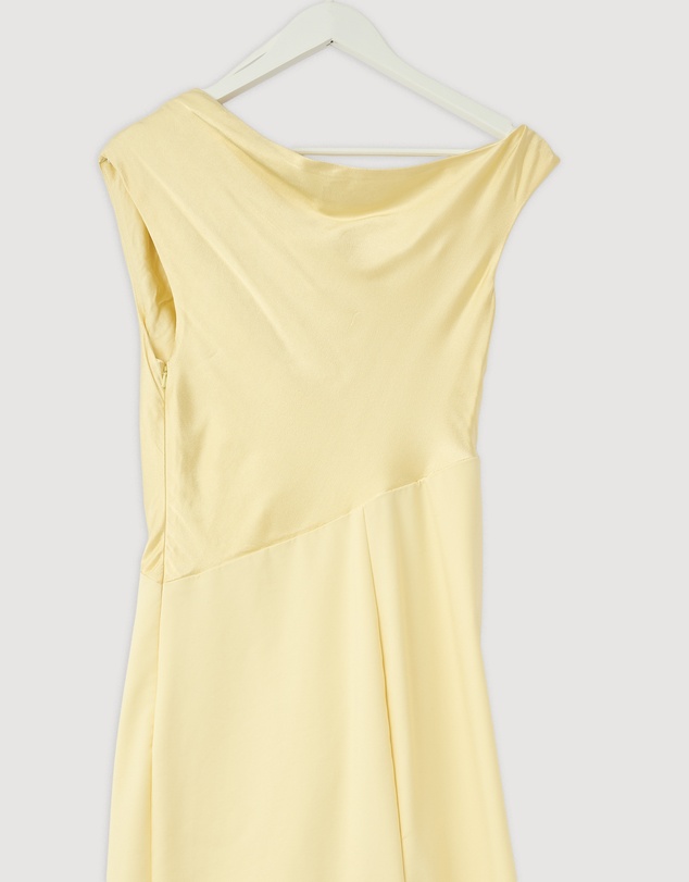 Revibe - Repaired Shona Joy Dillon Contrast Draped Maxi Dress - AU 12