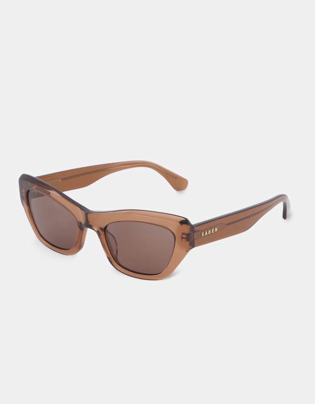 SABEN - Cara Sunglasses Sheer Brown