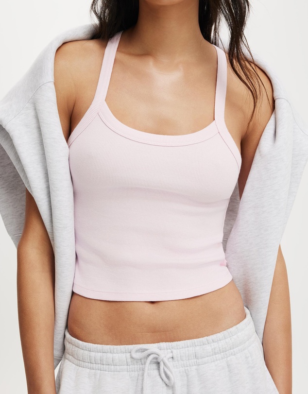 Cotton On Body Active - Active Rib T-Bar Cropped Tank