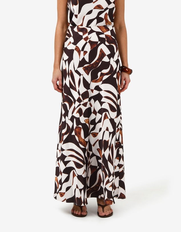 Forcast - Hazel Printed A-line Skirt