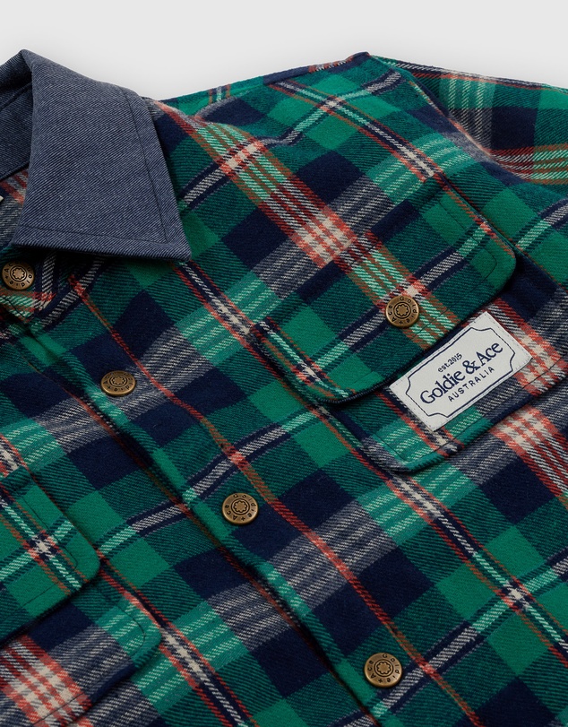 Goldie + Ace - Check Padded Shacket - Babies-Kids