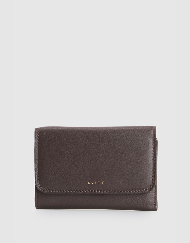 Evity - RFID Daisy Leahter Meadium Wallet
