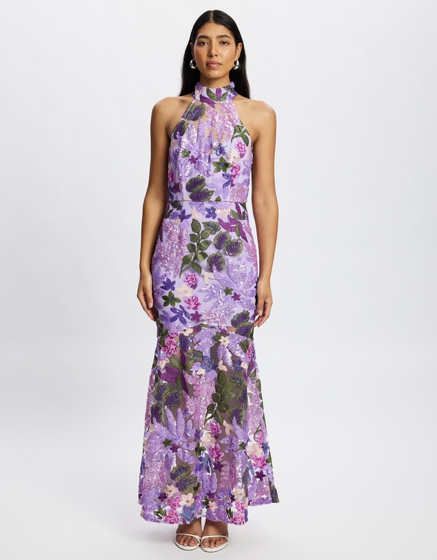 Romance by Honey and Beau - Chiara High Neck Maxi Dress
