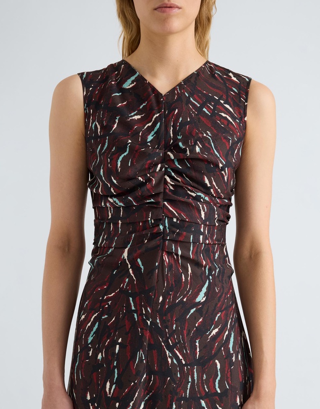 Proenza Schouler White Label - Clem Dress In Printed Soft Twill