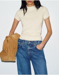 Reformation - Solene Cotton Sweater Tee