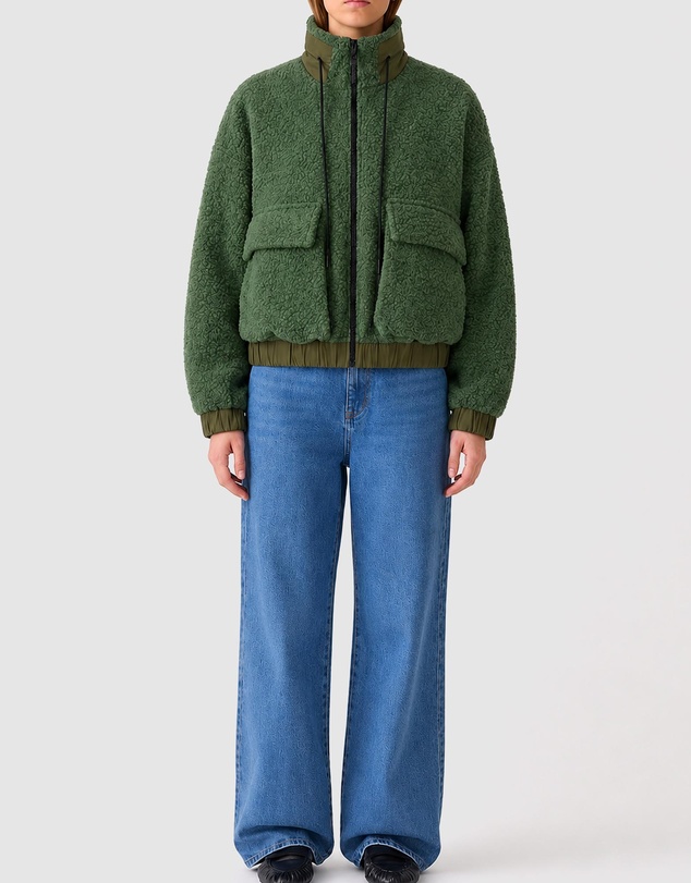 Bassike - Woollen Zip Front Jacket
