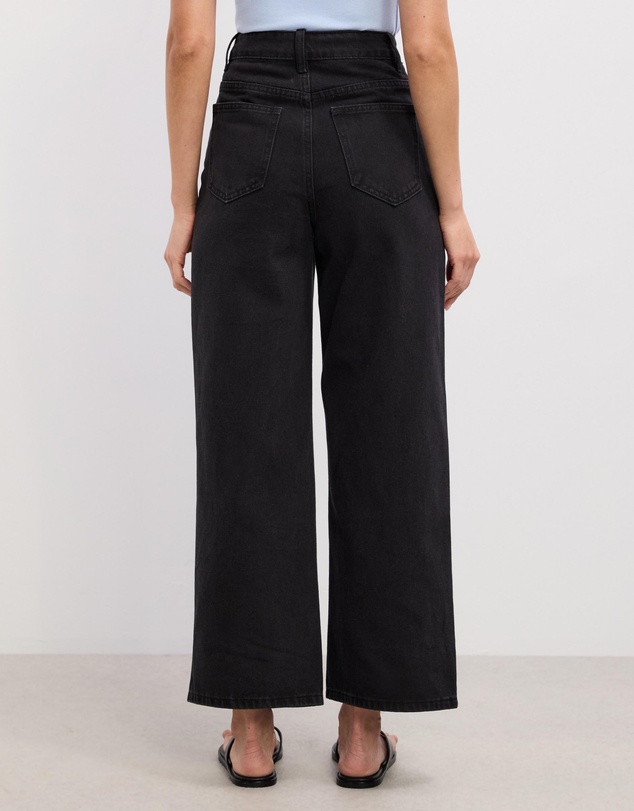 The Fated - Sarah Cropped Straight Wide Jeans