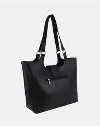 Milleni - Milleni Ladies Vegan Leather Fashion Caryall Tote Bag