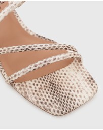 Betts - Hallie Low Wooden Block Heel Mules