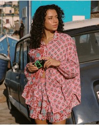 KINGA CSILLA - Kamala Block Print Chalm Shirt