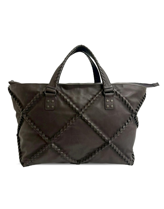 Pre-Loved by Azura Reborn - Pre-Loved Nappa Diamond Intrecciato Tote