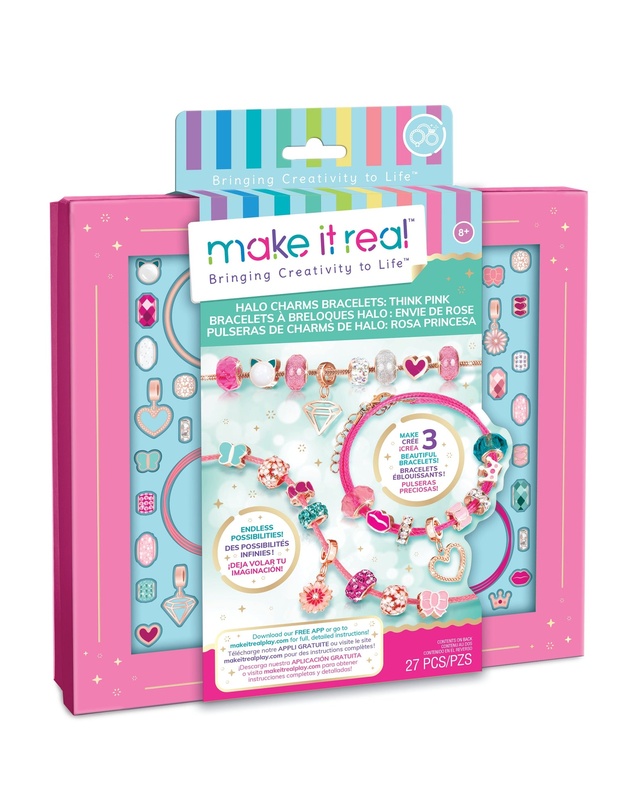 Make It Real - Halo Charms Bracelets Think Pink